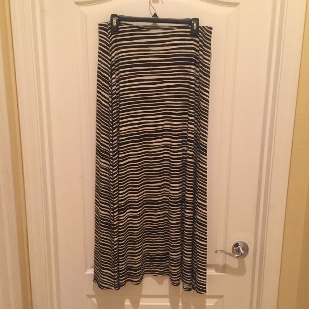 Lane Bryant Zebra Print Skirt Elastic Waist